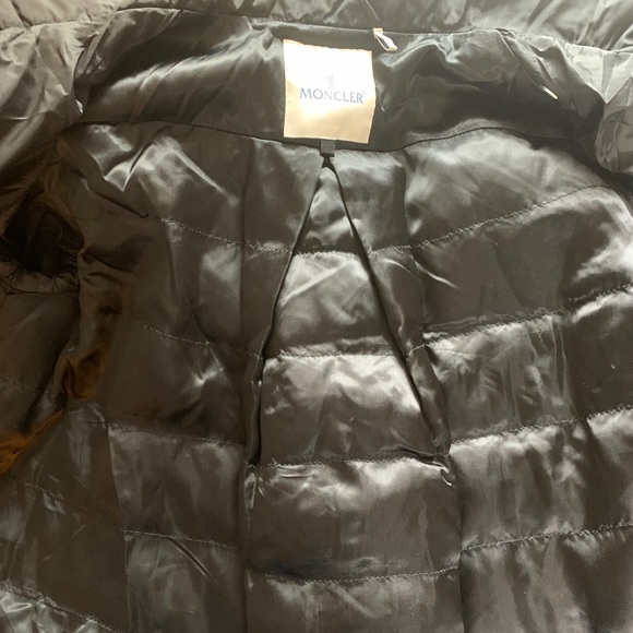 Moncler Black Mixed Media Down Puffer Wool Panel - Picture 15 of 16